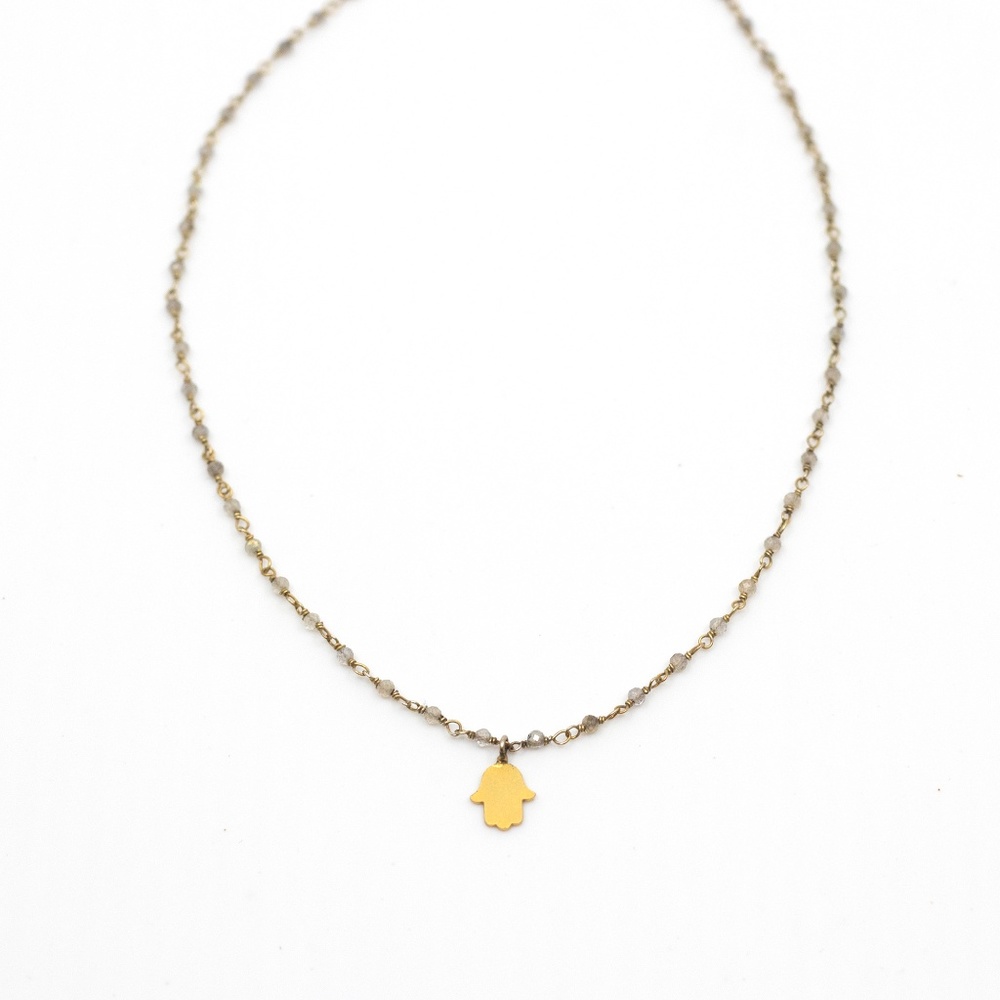 Gold Hamsa Hand Choker